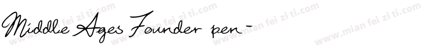 Middle Ages Founder pen字体转换